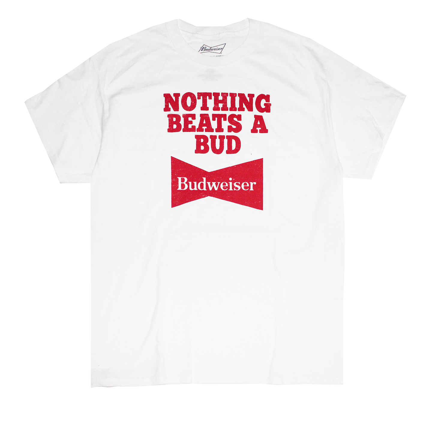 2ANB0401-BUDWEISER TEE WHITE