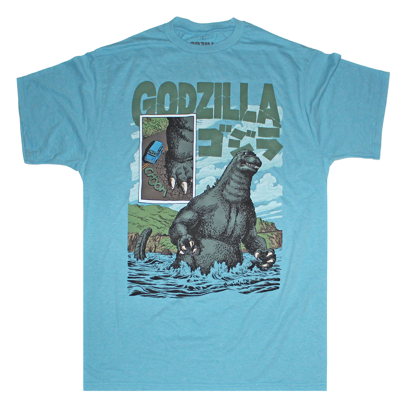 KAIJU GODZILLA TEE LIGHT BLUE
