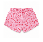 JUNIORS DISNEY TURNING RED PAJAMA SHORTS PINK