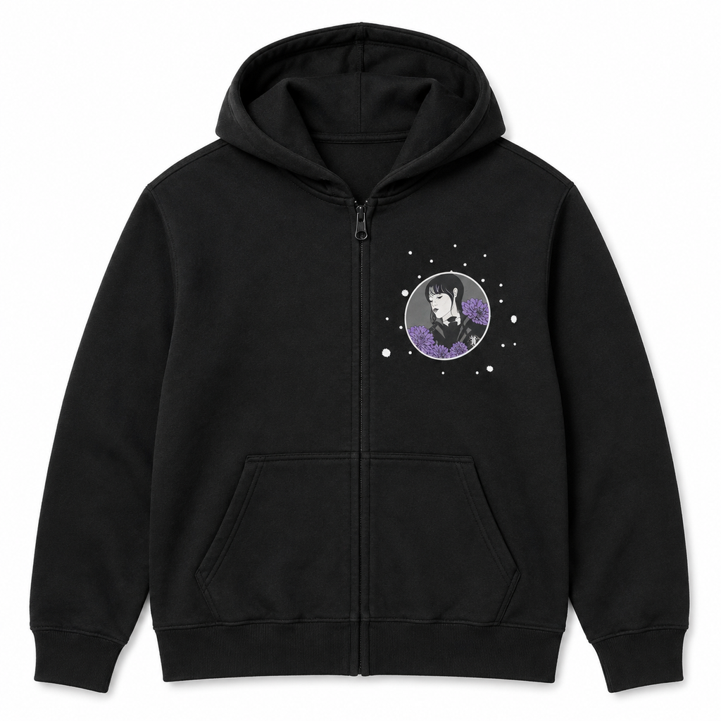YOUTH GIRLS WEDNESDAY ZIP JACKET HOODIE