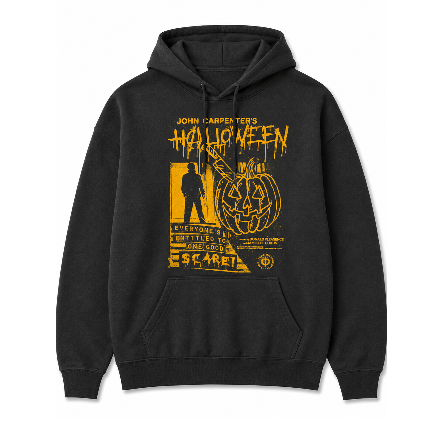 HALLOWEEN MOVIE POSTER HOODIE BLACK