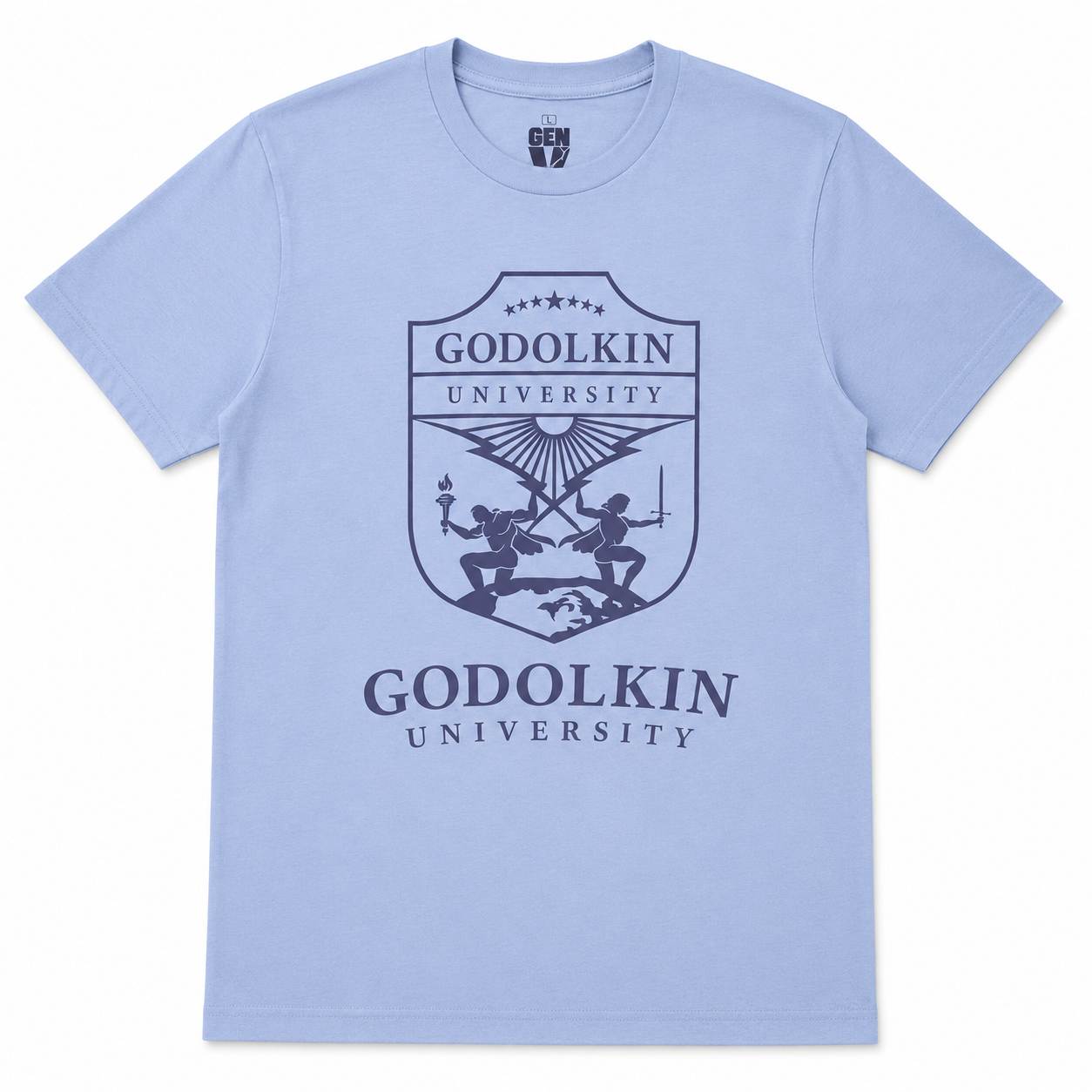THE BOYS GODOLKIN SHEILD T-SHIRT LT BLUE