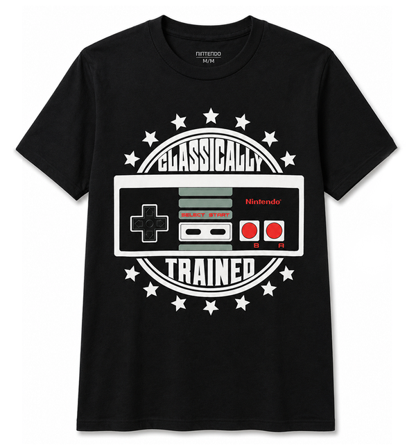NINTENDO CONTROLLER T-SHIRT BLACK