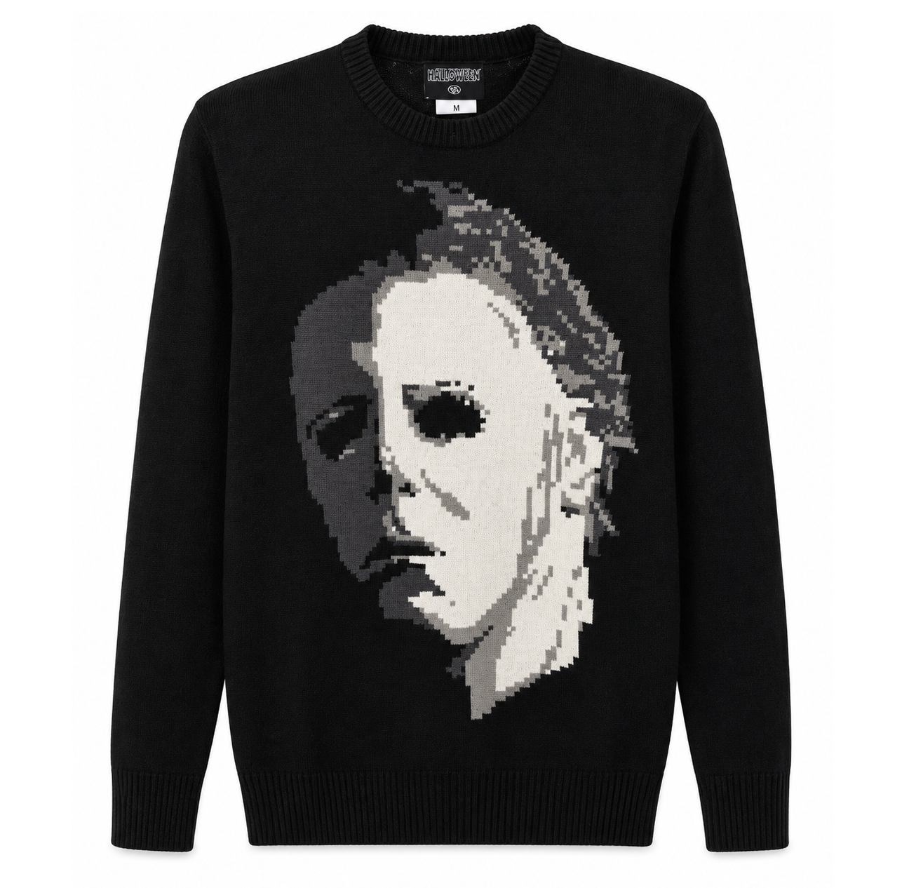 HALLOWEEN MICHAEL MYERS KNIT SWEATER BLACK