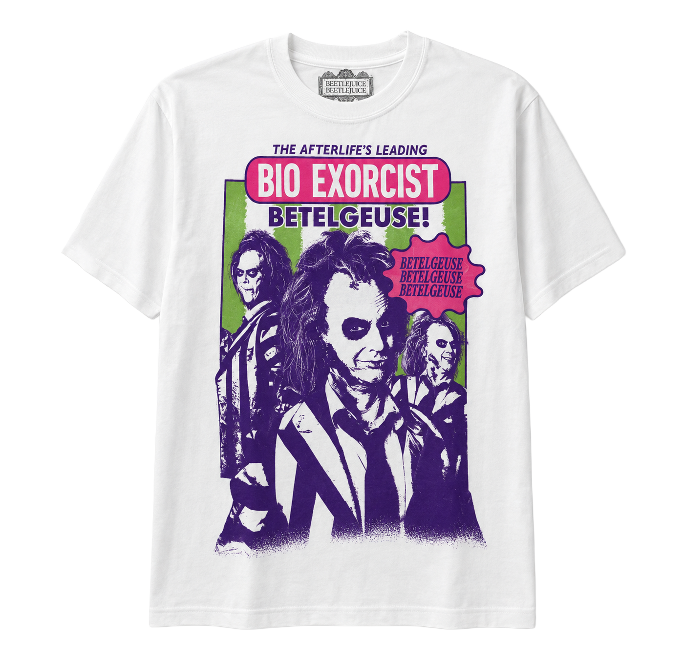 BEETLEJUICE BIO EXCORCIST T-SHIRT WHITE 28AS2038