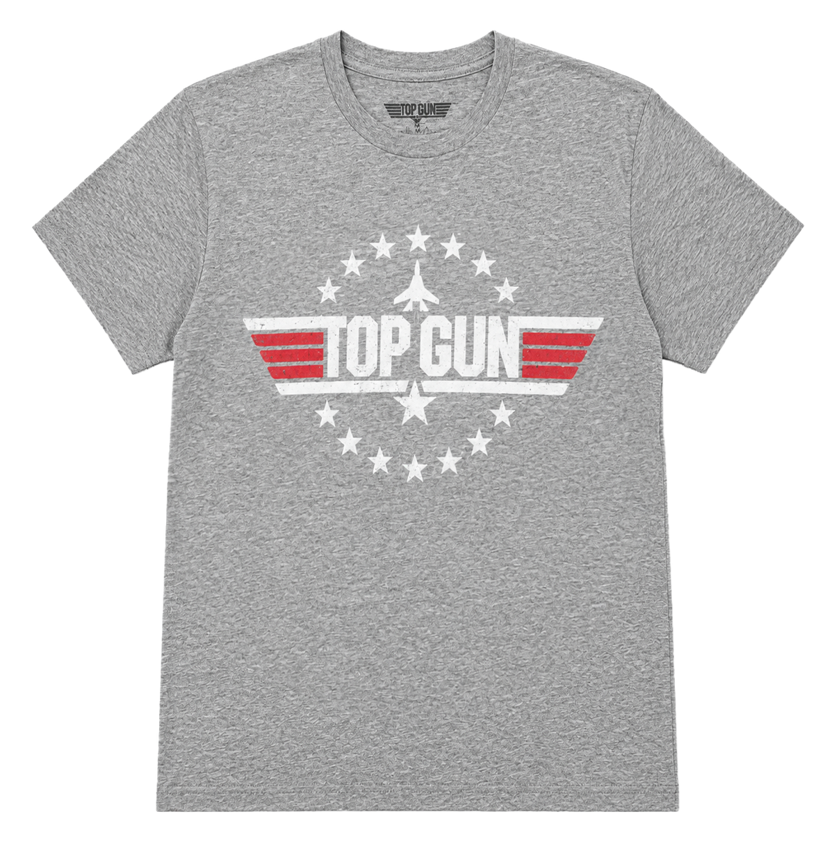 TOP GUN MOVIE LOGO T-SHIRT HTR CHARCOAL