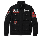THE BOYS DIABOLICAL MILITARY CARGO JACKET BLACK 4BAZ2140
