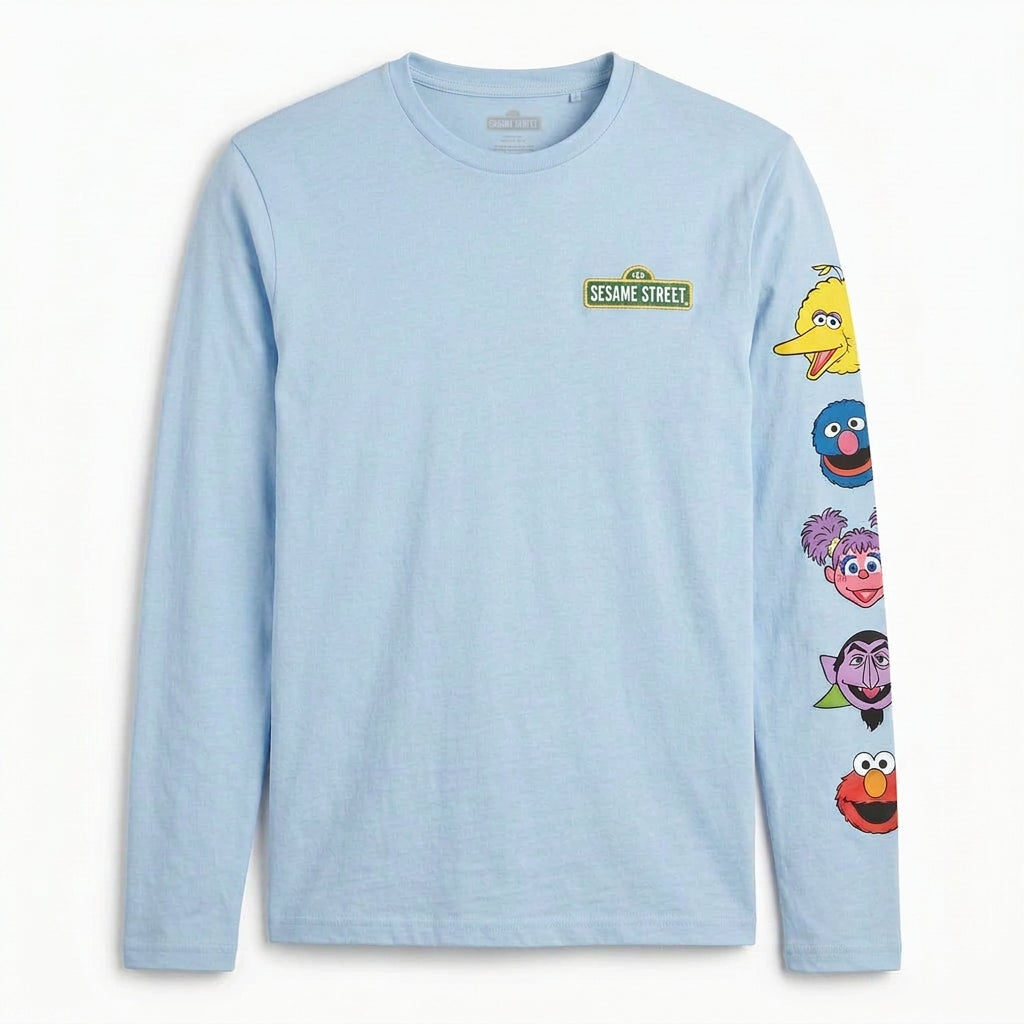 SESAME STREET LONG SLEEVE SHIRT BLUE