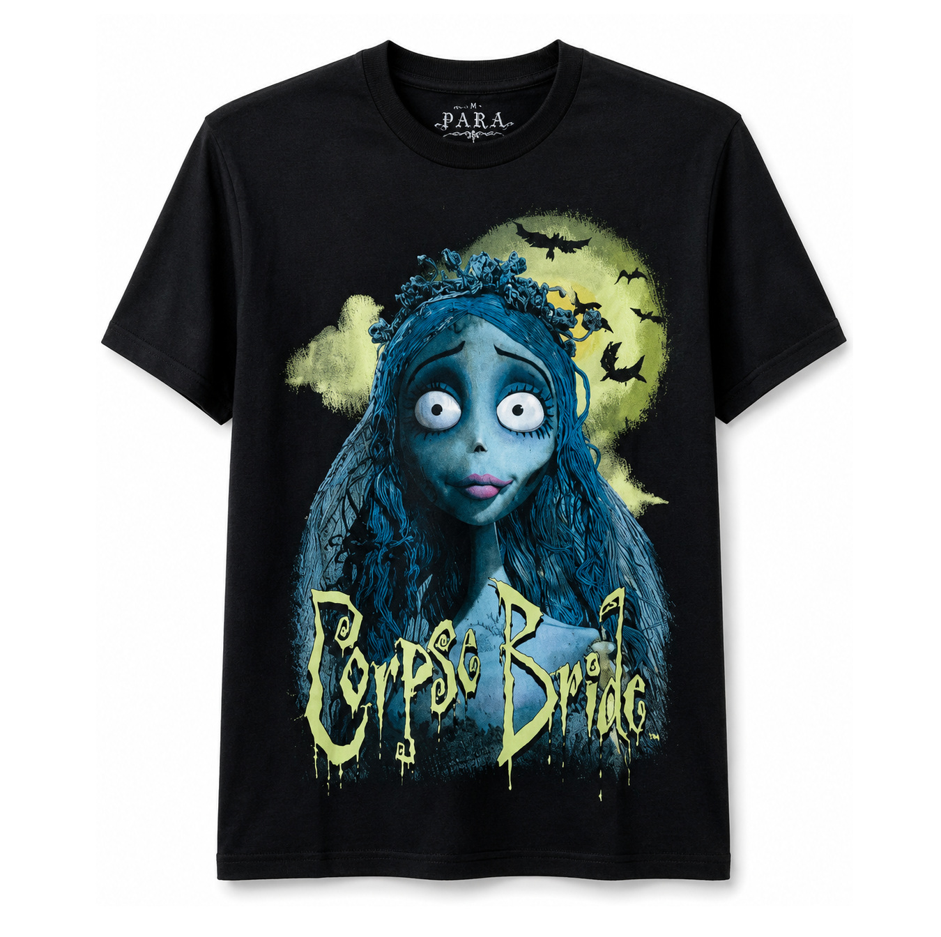 THE CORPSE BRIDE POSE WITH MOON T-SHIRT BLACK