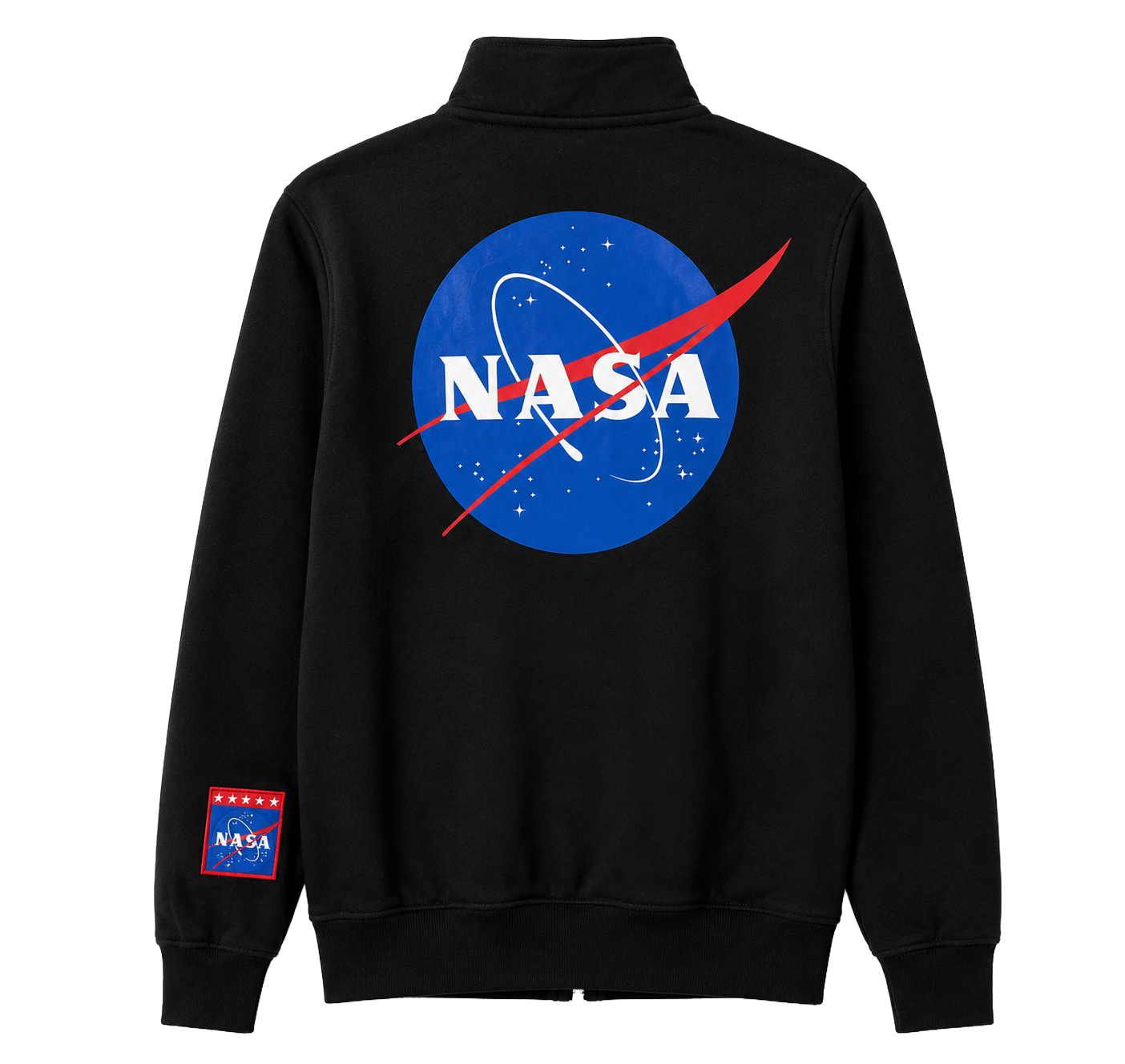 NASA LOGO MILITARY CARGO JACKET BLACK NZAZ2945