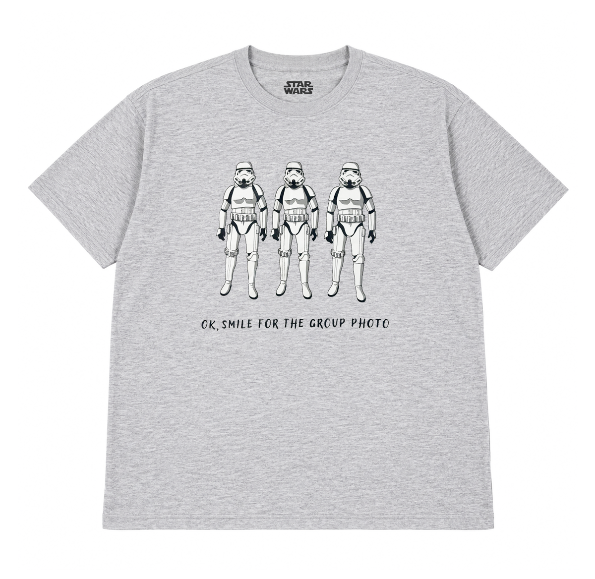 STAR WARS STORMTROPPERS T-SHIRT HEATHER GREY