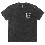 THE SIMPSONS DUFF BEER T-SHIRT BLACK MINERAL WASH