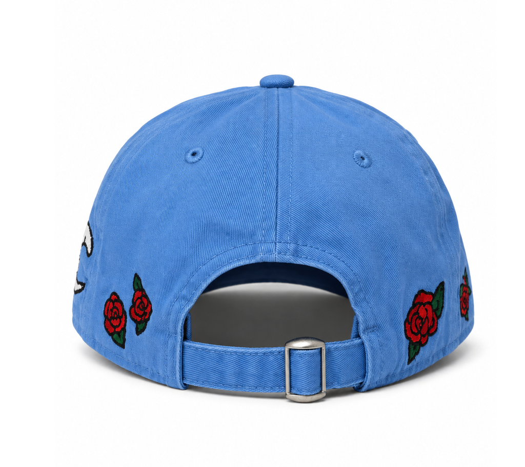 ROSEY SUN & MOONS STRAPBACK HAT LT BLUE