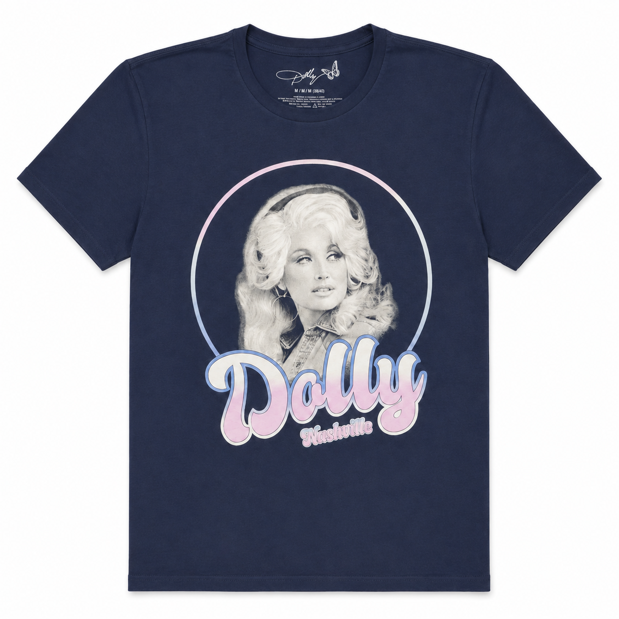 DOLLY PARTON NASHVILLE T-SHIRT NAVY