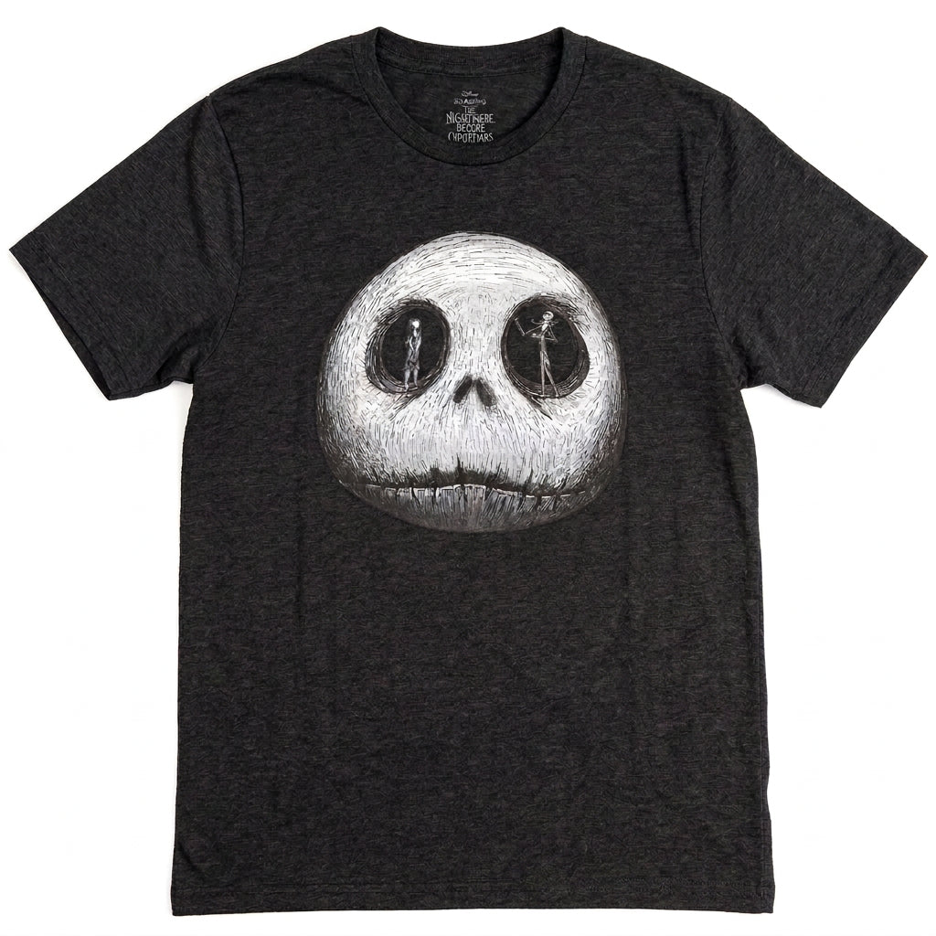 DISNEY NIGHTMARE BEFORE CHRISTMAS JACK T-SHIRT CHARCOAL