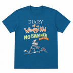 DIARY OF A WHIMPY KID NO BRAINER TOUR T-SHIRT HTR TEAL