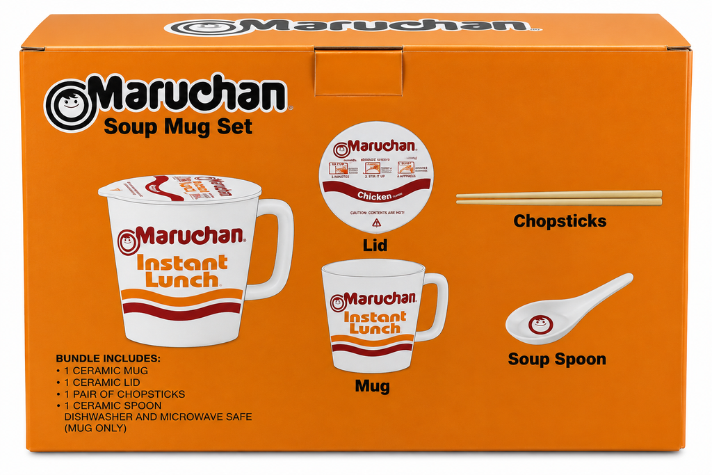 MARUCHAN SOUP & MUG 3PC CERAMIC SET