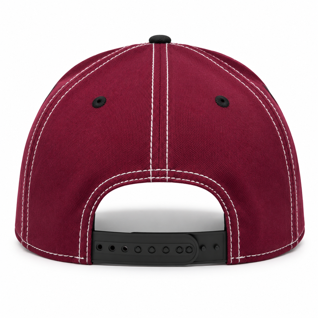 SCHOOLHOUSE ROCK LETTER VOTE SNAPBACK HAT BURGUNDY/BLACK