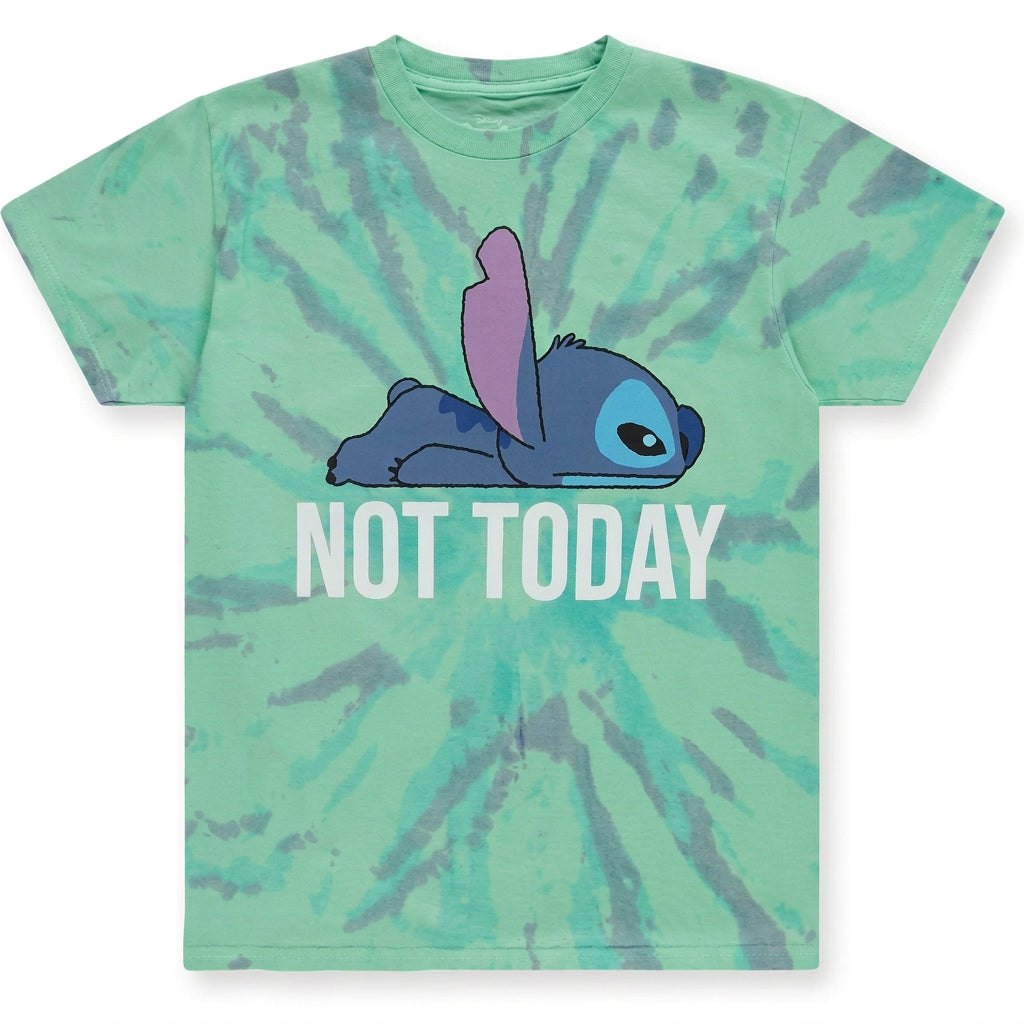 DISNEY STITCH NOT TODAY T-SHIRT TIE DYE