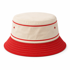 USPS PRIORITY MAIL BUCKET HAT CREAM/RED