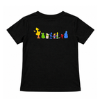 JUNIORS SESAME STREET LINE UP T-SHIRT BLACK