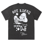 THE SIMPSONS DUFF BEER T-SHIRT BLACK MINERAL WASH