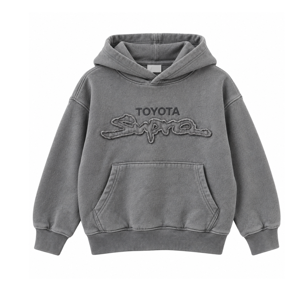 YOUTH TOYOTA SUPRA HOODIE CHARCOAL
