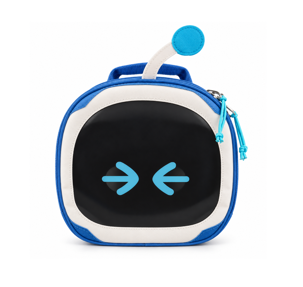 ASTRO BOT ZIP LUNCH BOX BLUE/WHITE