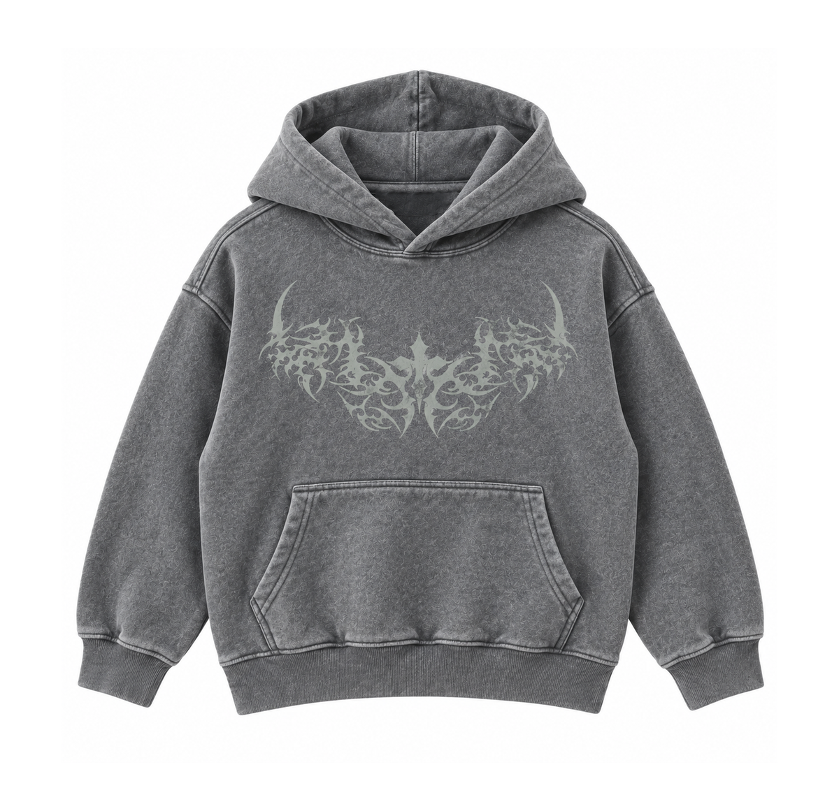 YOUTH CROSS GRAPHIC FLEEECE HOODIE CHARCOAL