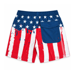 USA DRIP STARS MEN'S SWIM SHORTS MULTI