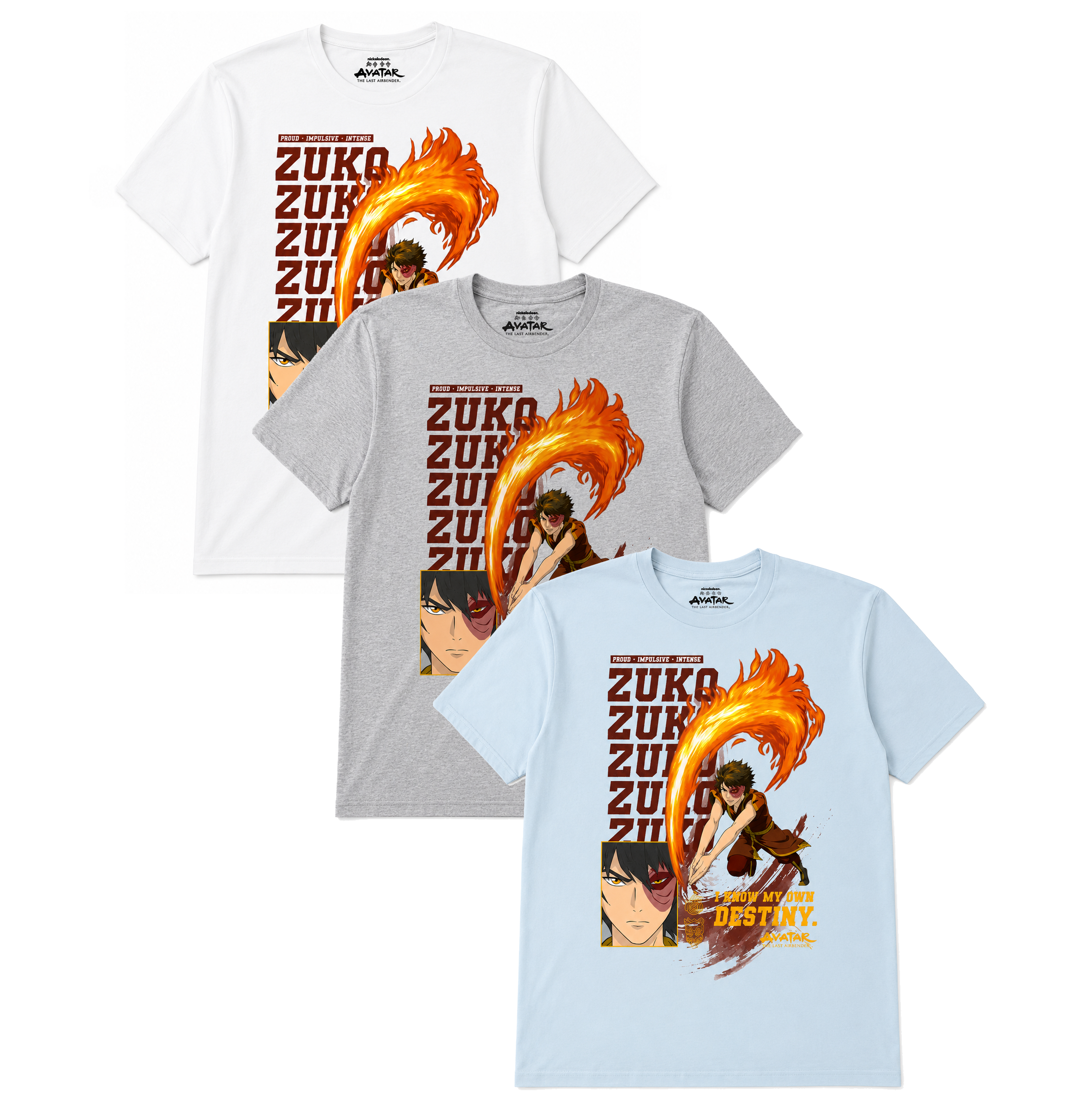 AVATAR ZUKO ASSORTED T-SHIRTS MULTI
