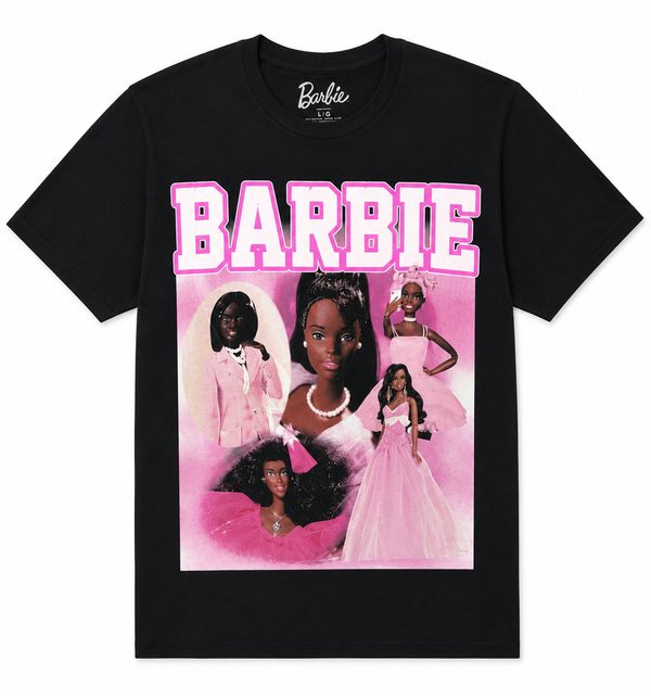 BARBIE MONTAGE T-SHIRT BLACK