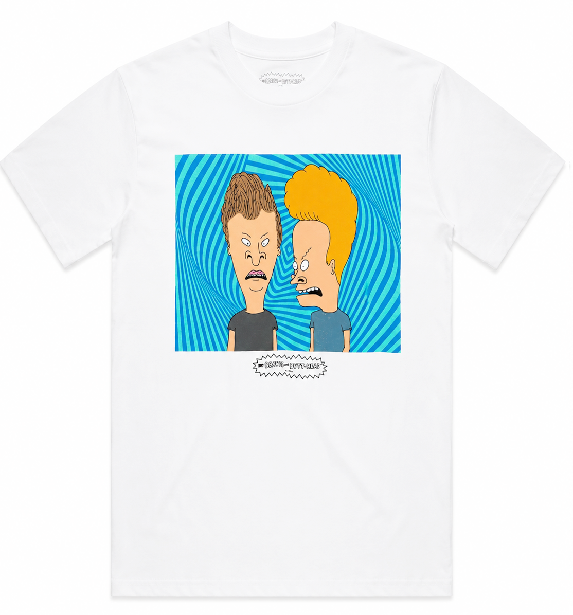 BEAVIS & BUTTHEAD TRIPPY T-SHIRT WHITE