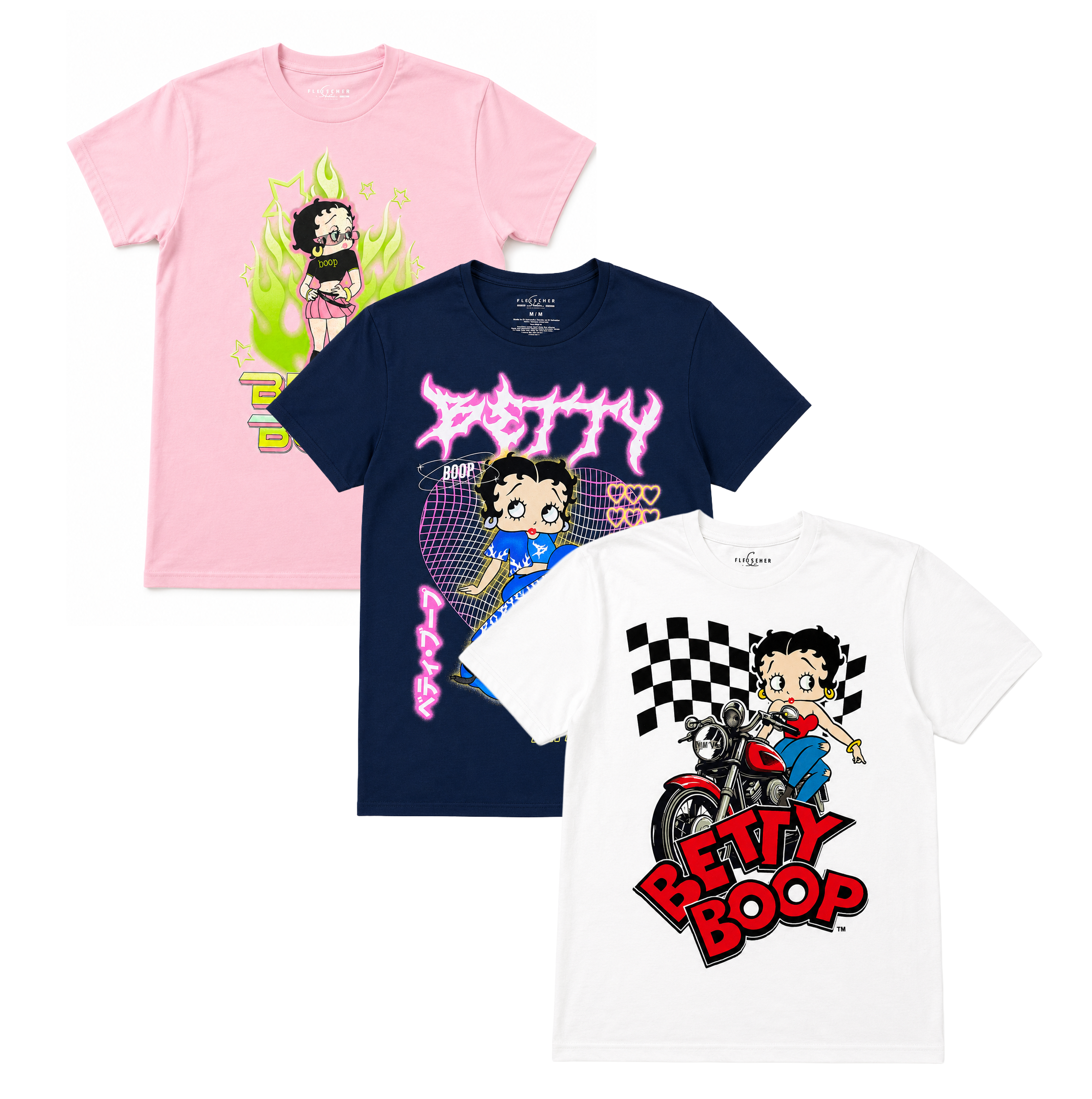 ASSORTED BETTY BOOP T-SHIRTS MULTI