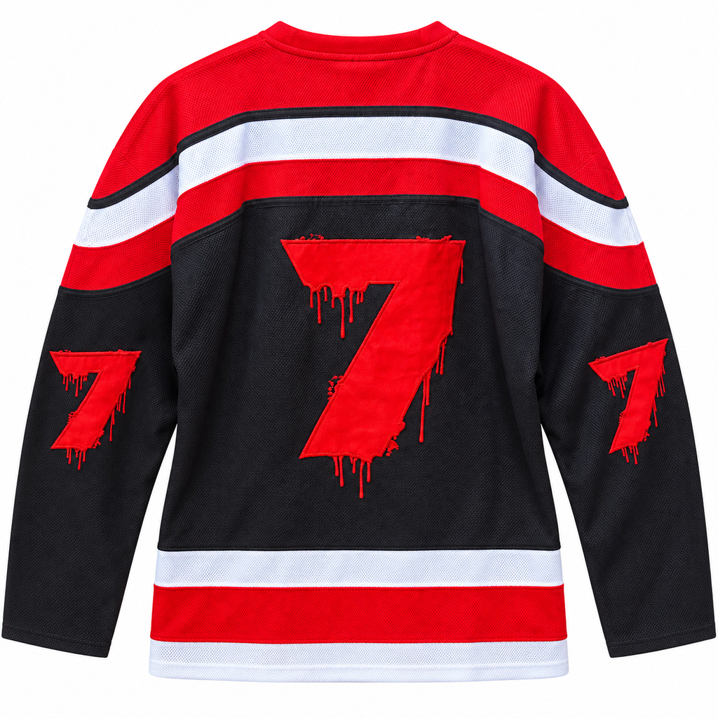 THE BOYS THE SEVEN HOCKEY JERSEY BLACK/RED
