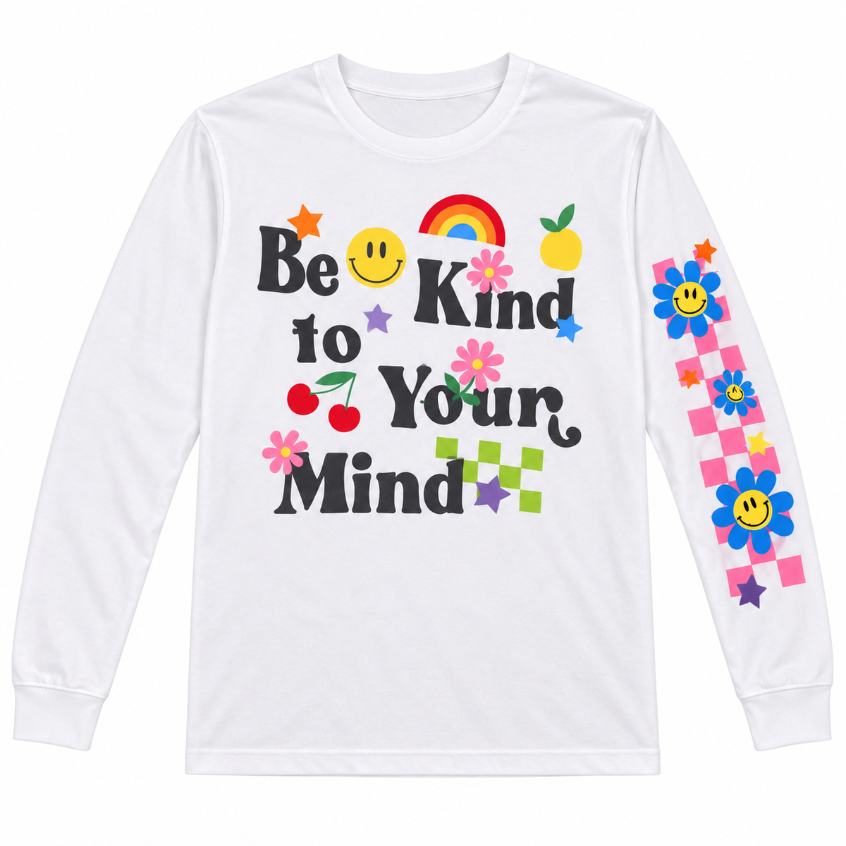 JUNIOR BE KIND TO YOUR MIND LONG SLEEVE SHIRT