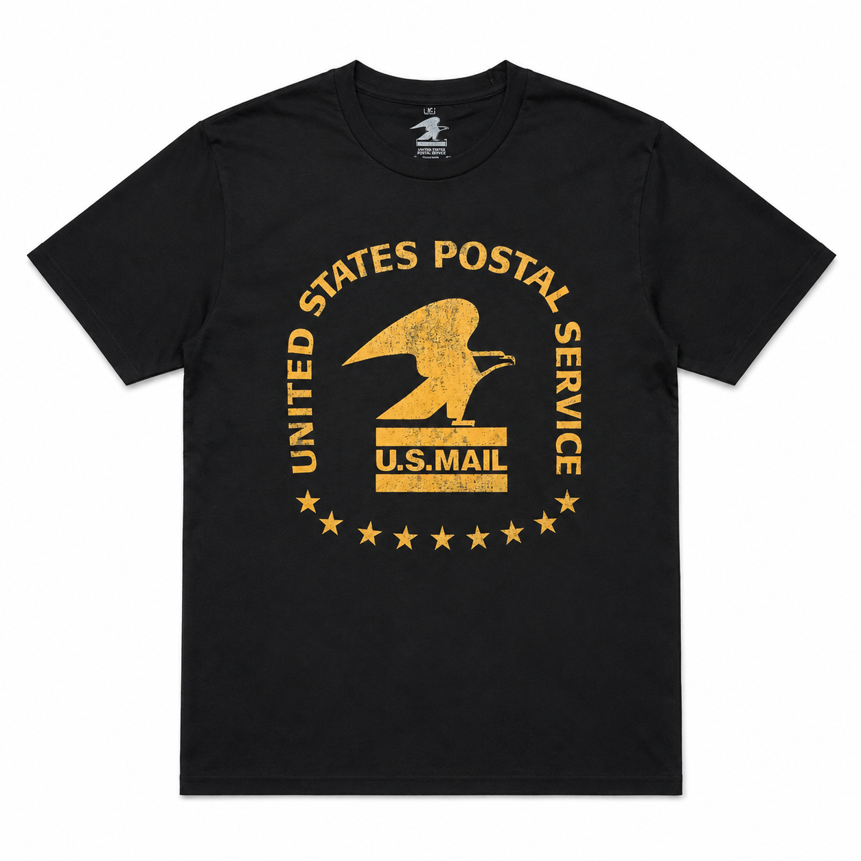 USPS POST OFFICE VINTAGE LOGO T-SHIRT BLACK