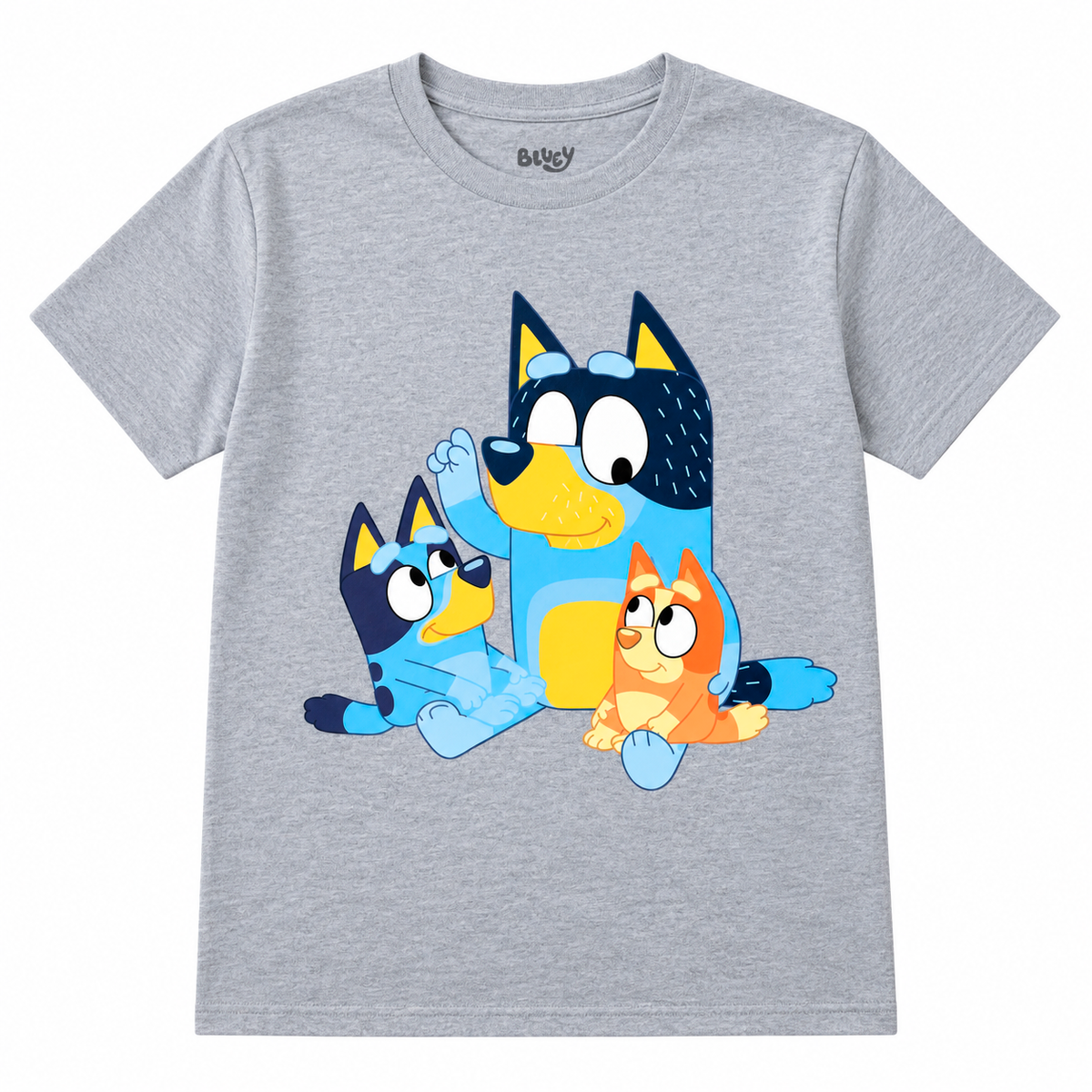 MEN'S BLUEY PARTY DOG 2-PACK T-SHIRTS NAVY/ GREY