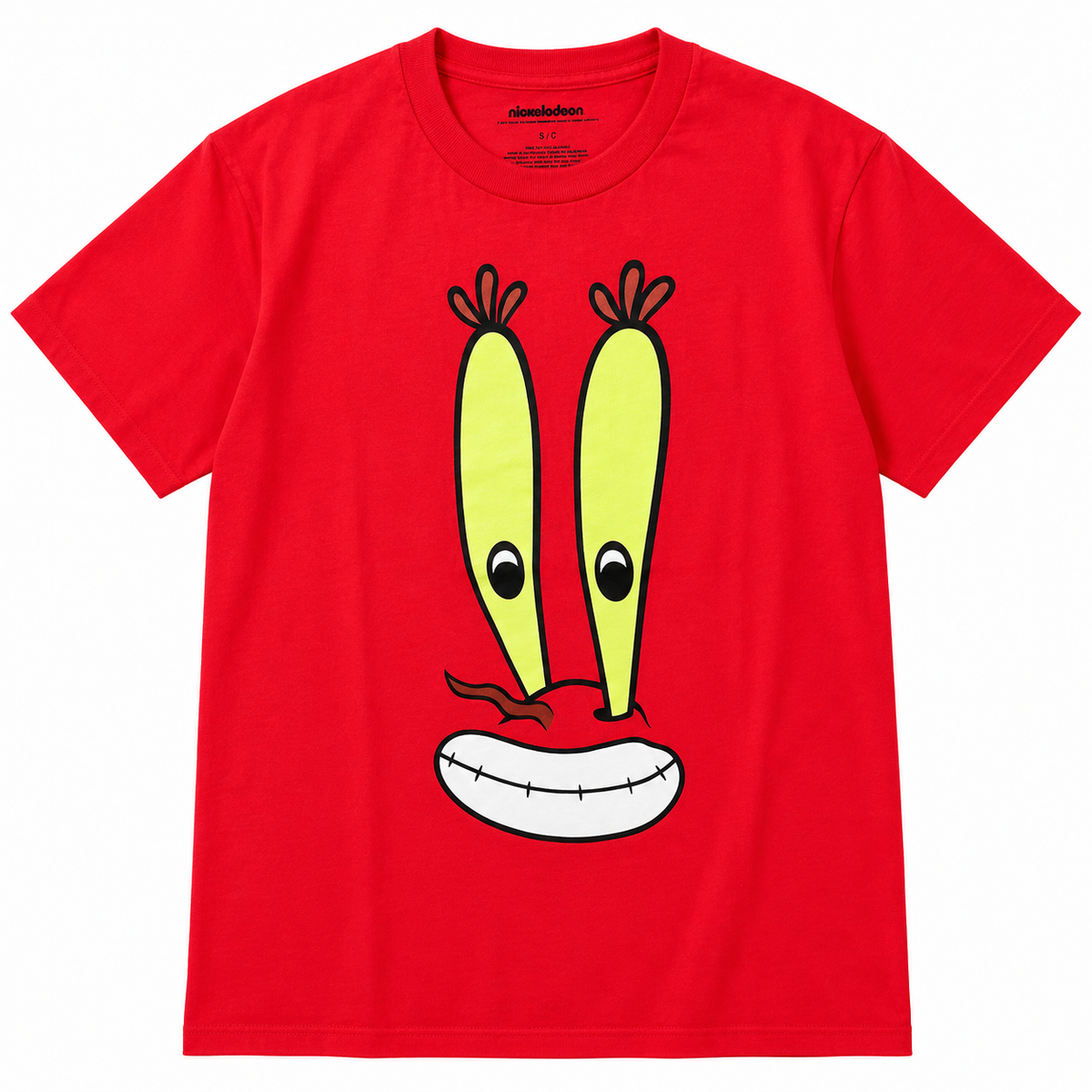 SPONGEBOB SQUAREPANTS MR KRABS PORTRAIT T-SHIRT RED