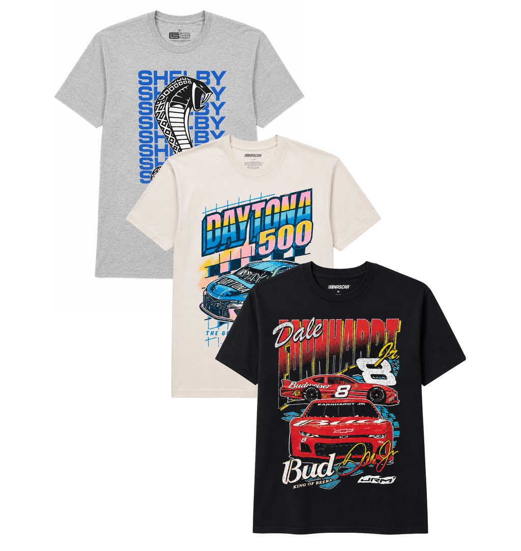 ASSORTED CARS / RACING T-SHIRTS MULTI