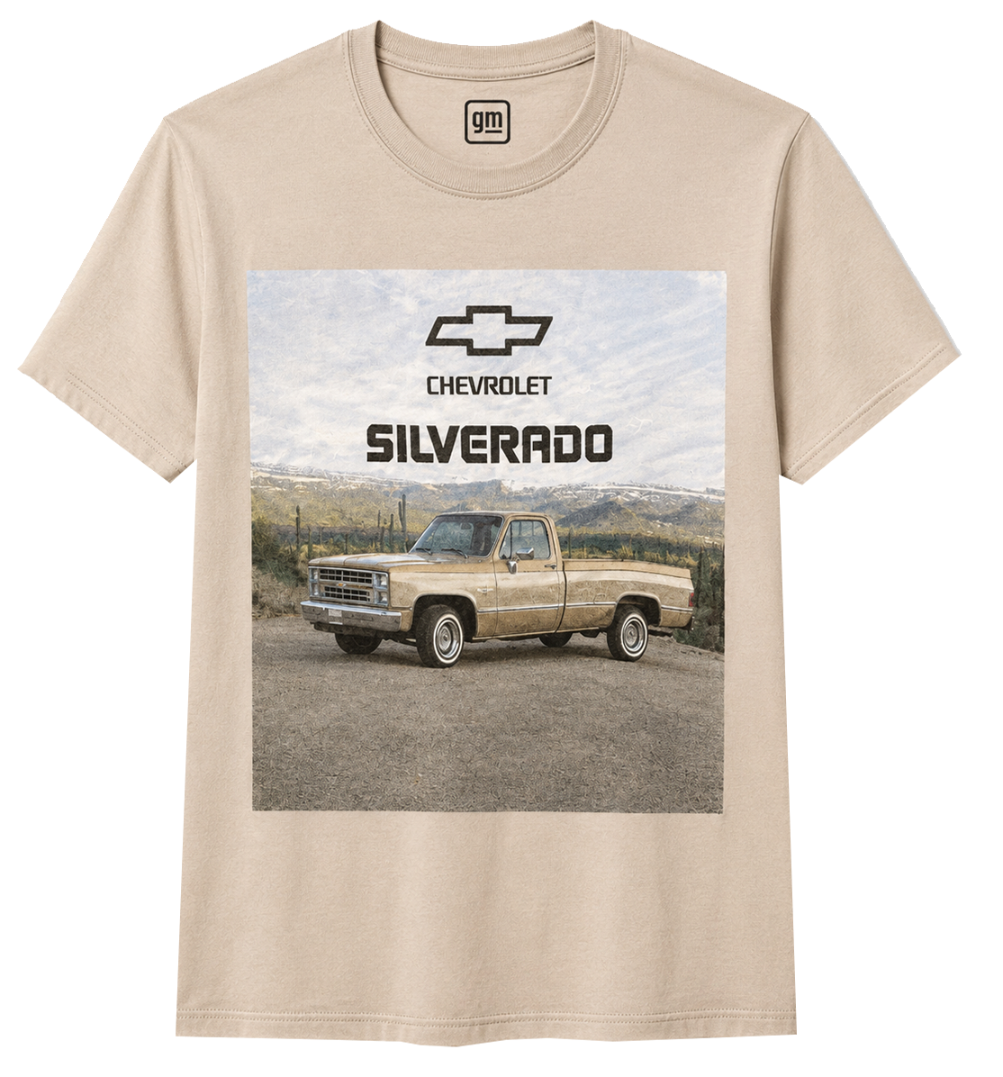 GM CHEVY SILVERADO T-SHIRT KHAKI