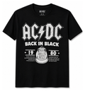 ACDC BACK IN BLACK T-SHIRT BLACK