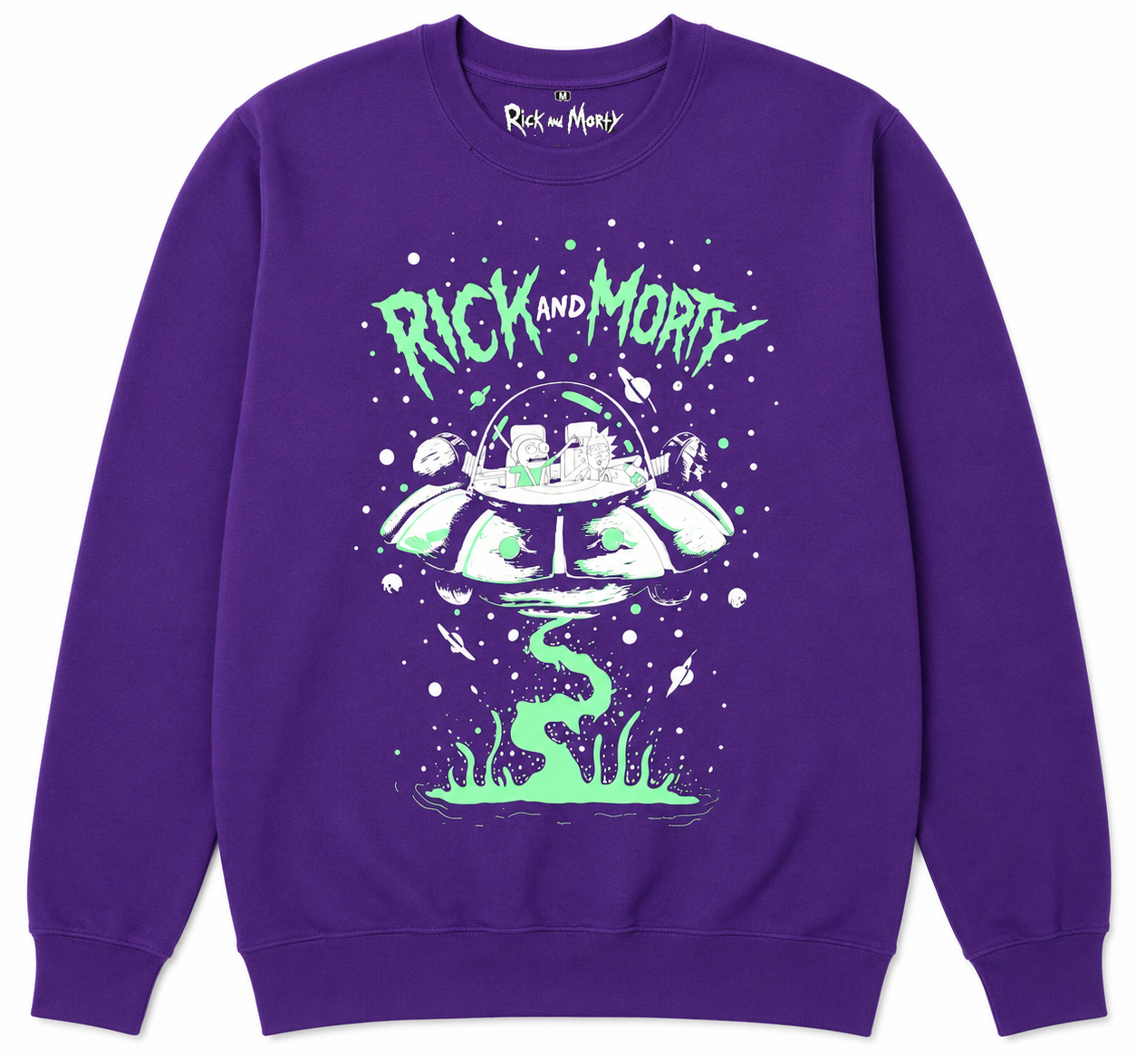 RICK AND MORTY GRAPHIC CREWNECK PURPLE