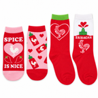 SRIRACHA HOT SAUCE TUMBLER CUP 4-PACK JUNIORS SOCKS SET