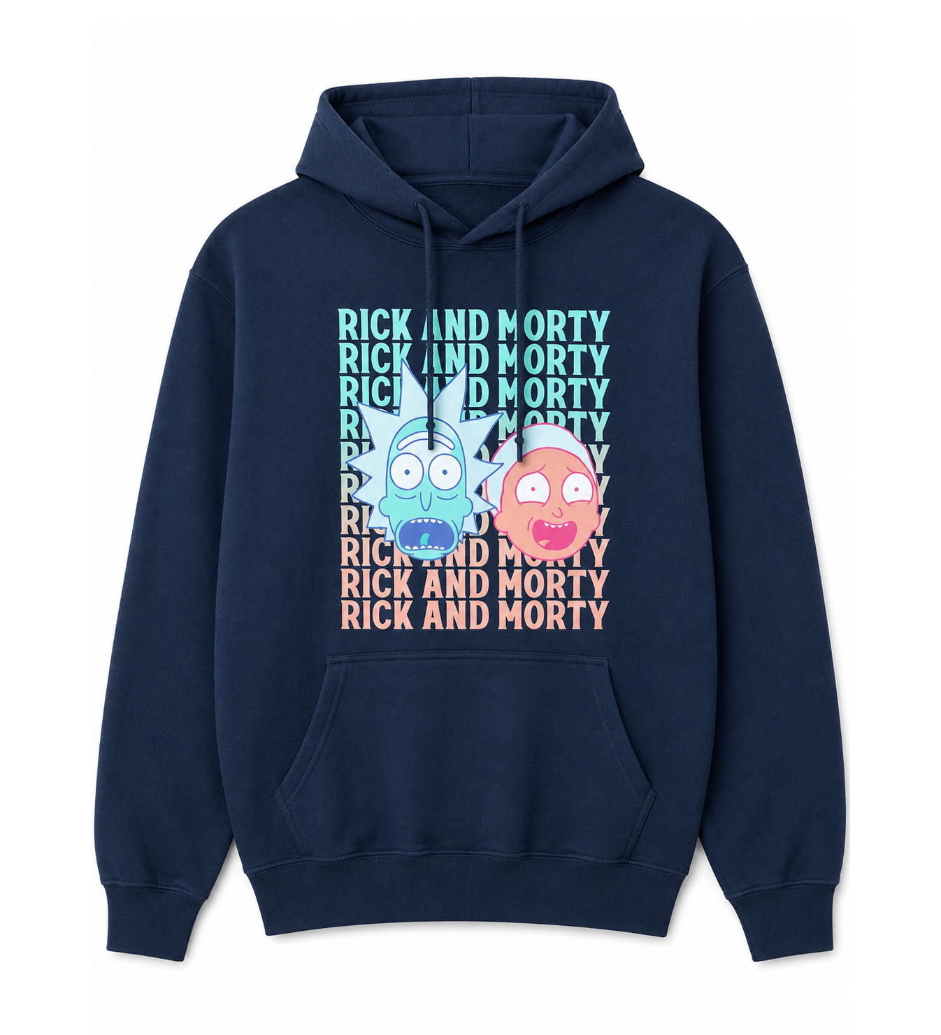 RICK AND MORTY REPEAT HOODIE NAVY