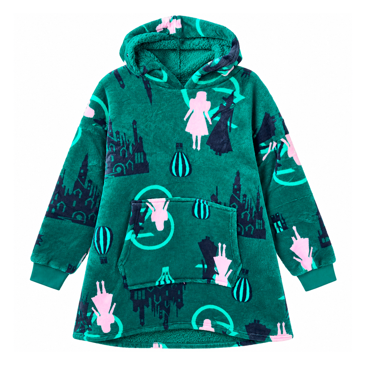 WOMENS WICKED SHERPA HOODIE GREEN