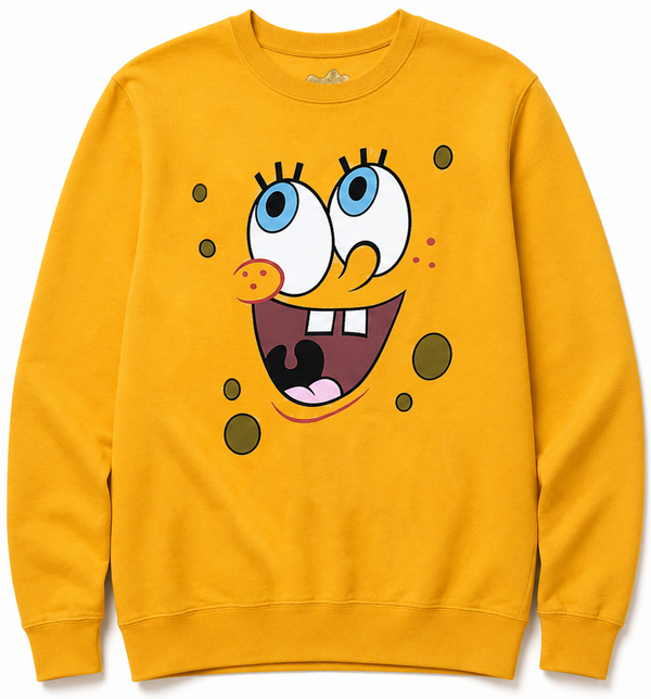 SPONGEBOB SQUAREPANTS BIG SMILE CREWNECK GOLD