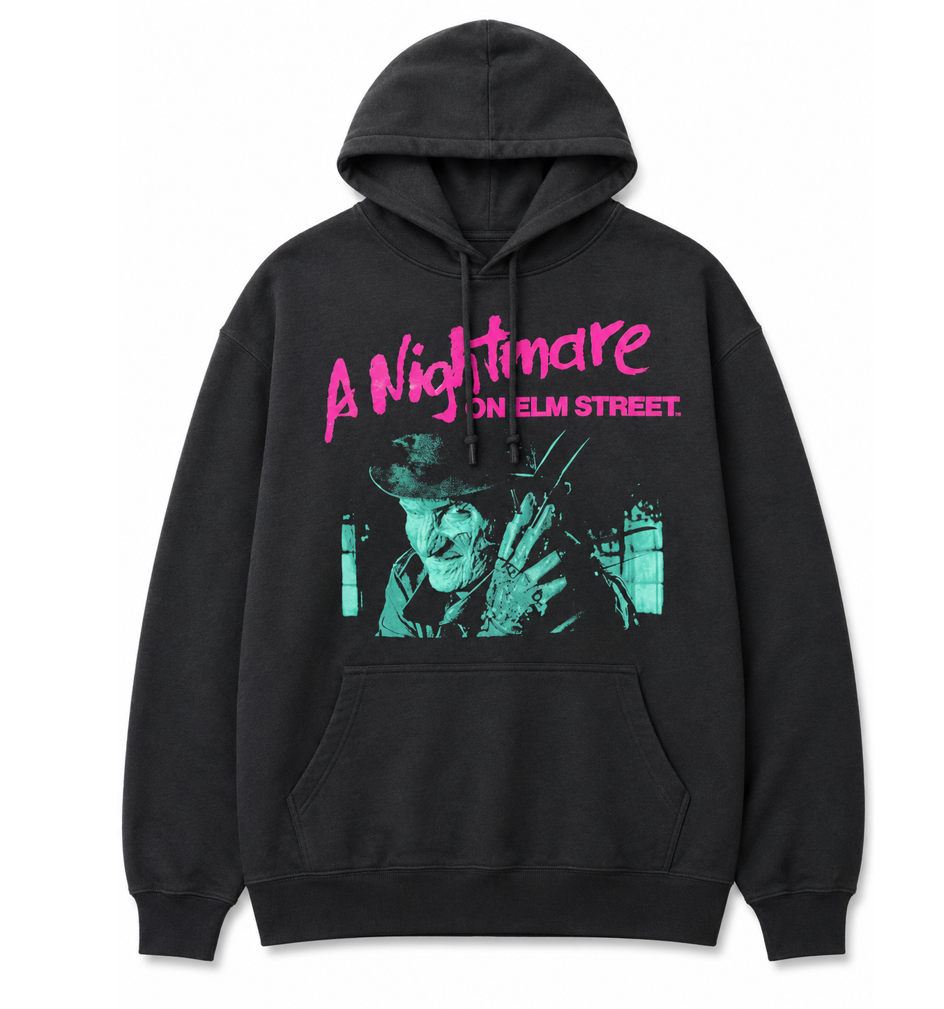 A NIGHTMARE ON ELM STREET 1984 NEON HOODIE BLACK