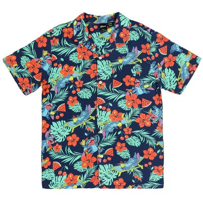 DISNEY LILO & STITCH BUTTON-DOWN SHIRT NAVY