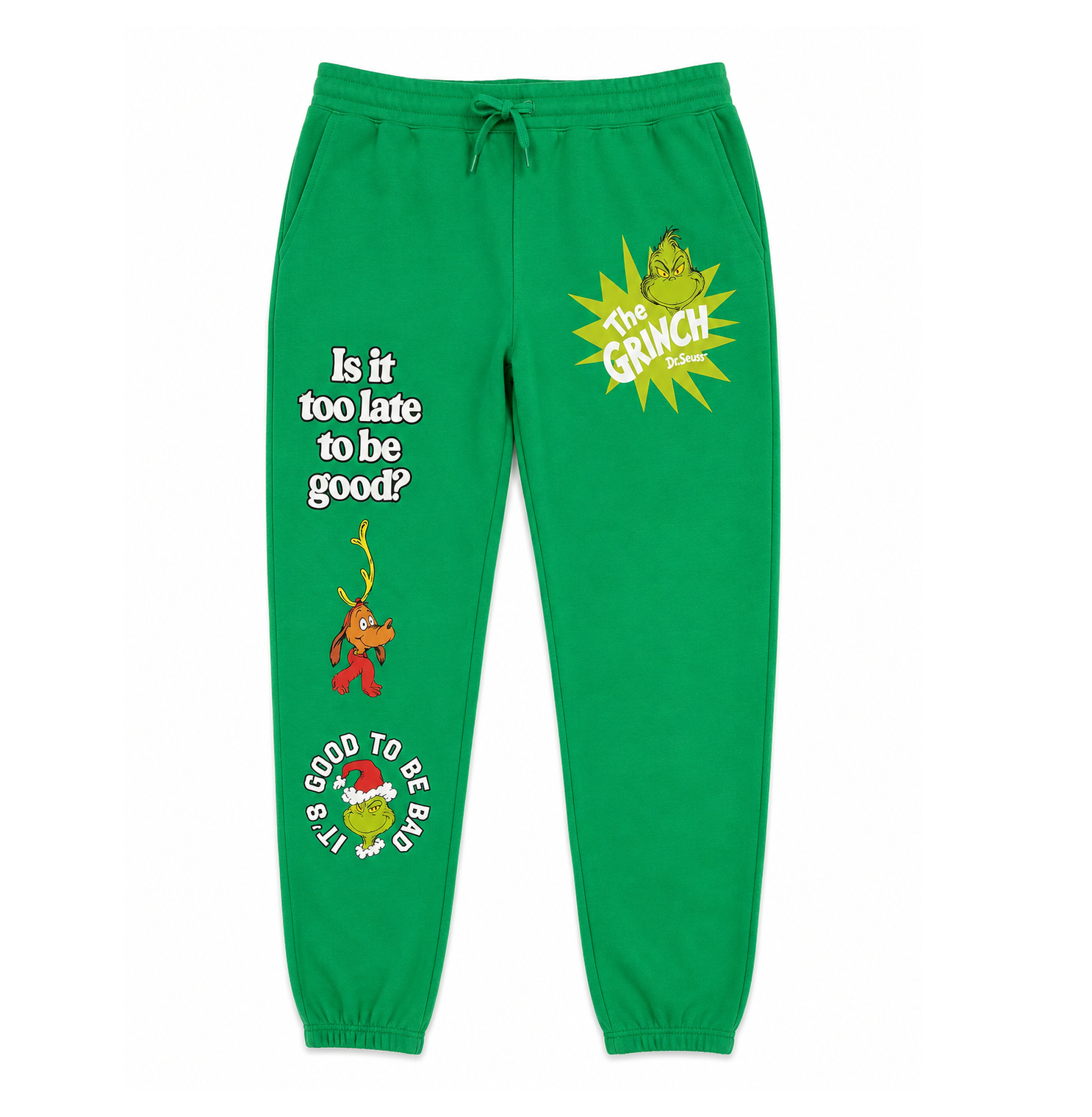 DR SUESS THE GRINCH SWEATPANTS GREEN